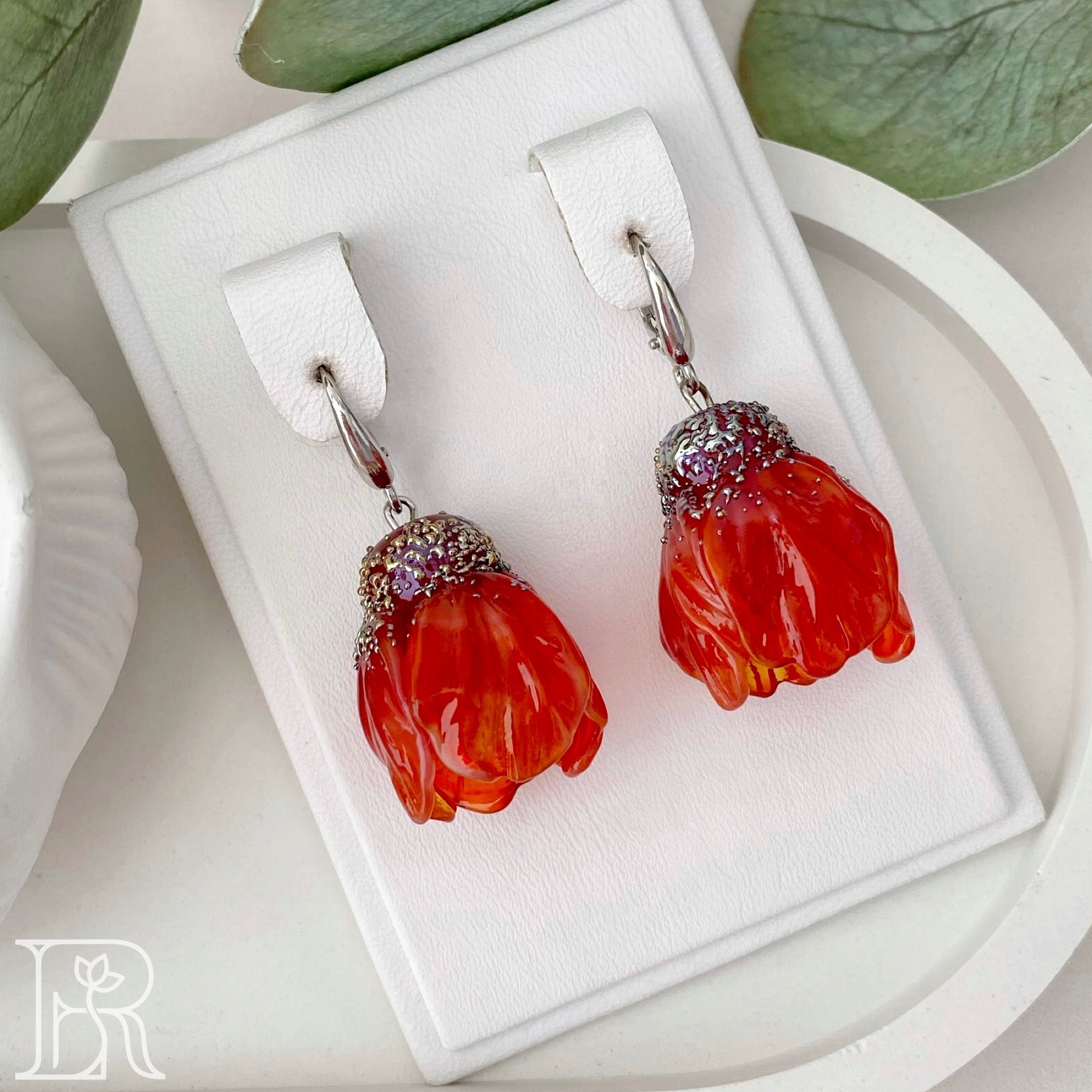 Серьги Рания (красный)